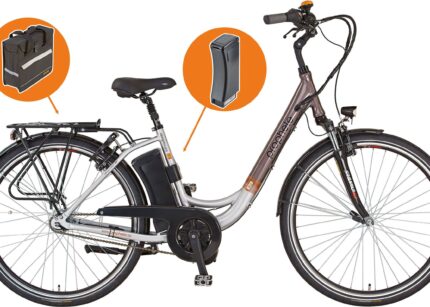 Prophete E-Bike »Geniesser pro inkl. Ersatzakku & Seitentasche«